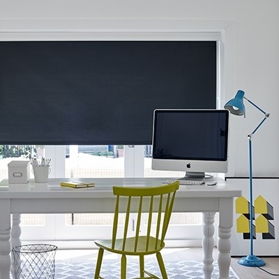 Bloc Blinds Product List Premium Roller navy Blind Image